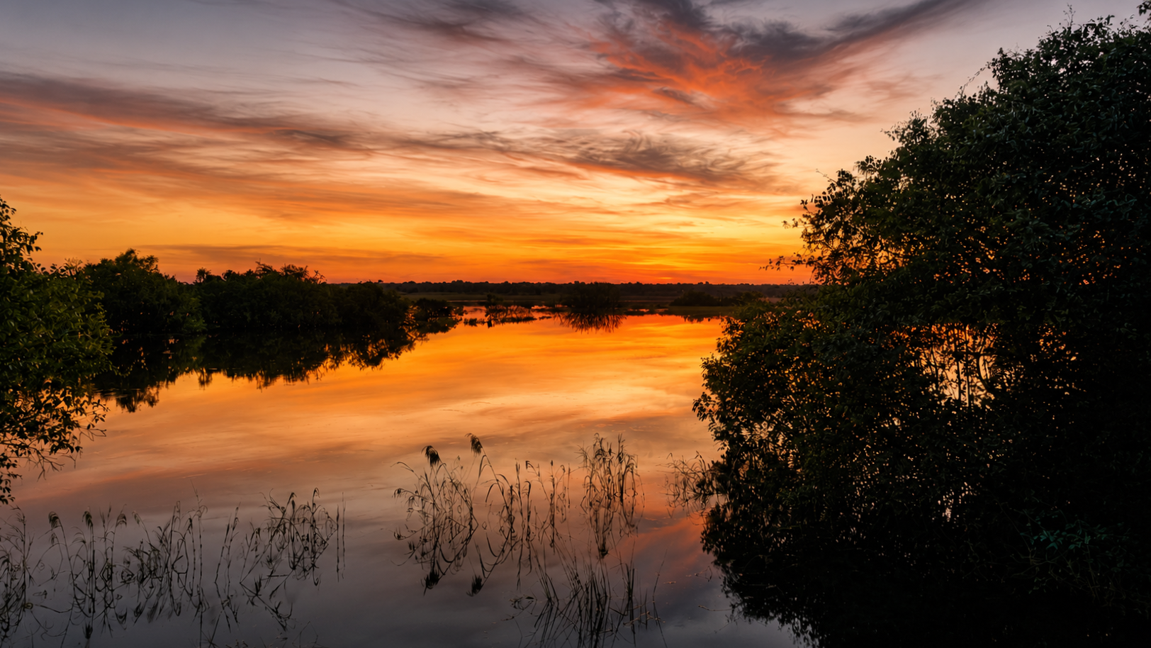 Kafue River landscape near Copala Estate in Zambia's Copperbelt